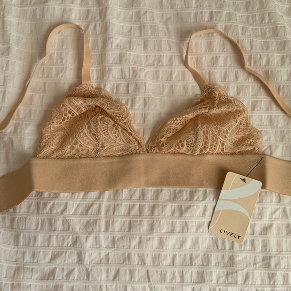 lace bralette long lined wireless bra - Picture 1 of 3